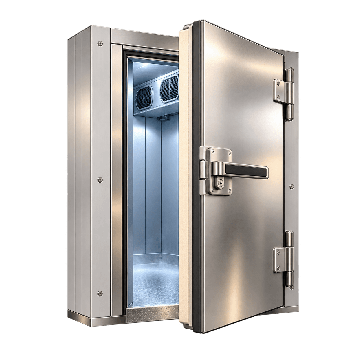 Insulated commercial cold-room door